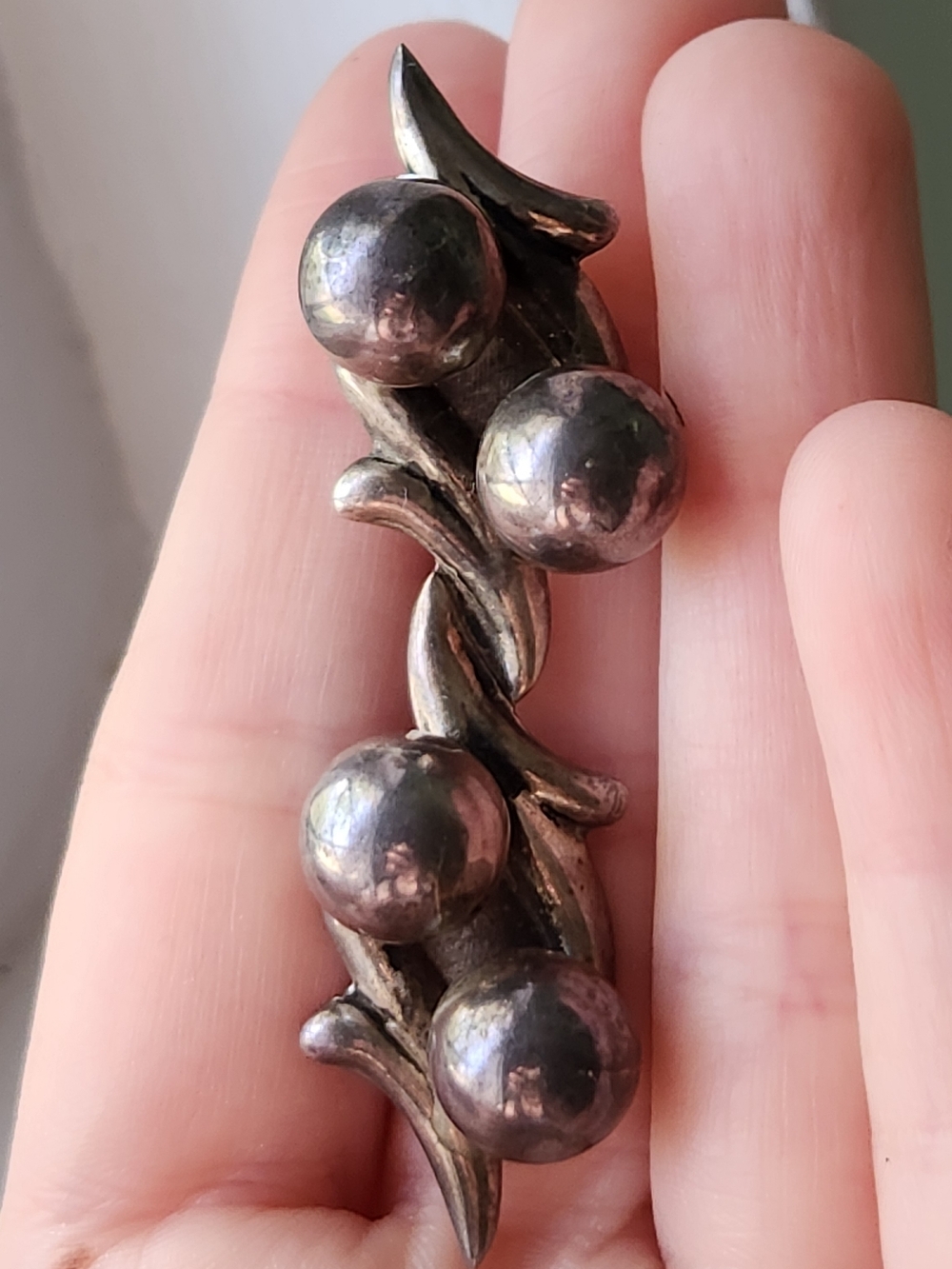 STERLING SILVER MID CENTURY MEXICO BROOCH